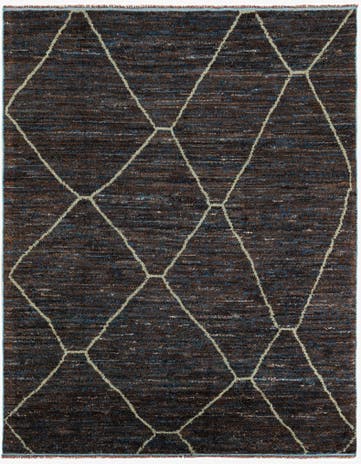 8' 4 x 10' 2 Hand Knotted Moroccan Wool Rug