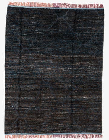 7' 8 x 9' 10 Hand Knotted Moroccan Wool Rug
