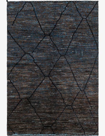 6' 1 x 9' 1 Hand Knotted Moroccan Wool Rug