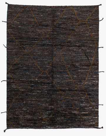 7' 7 x 10' Hand Knotted Moroccan Wool Rug