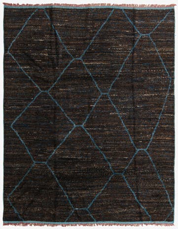 8' x 10' Hand Knotted Moroccan Wool Rug