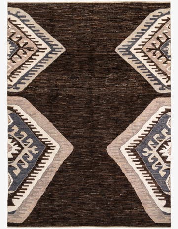 9' 10 x 13' 8 Hand Knotted Moroccan Wool Rug