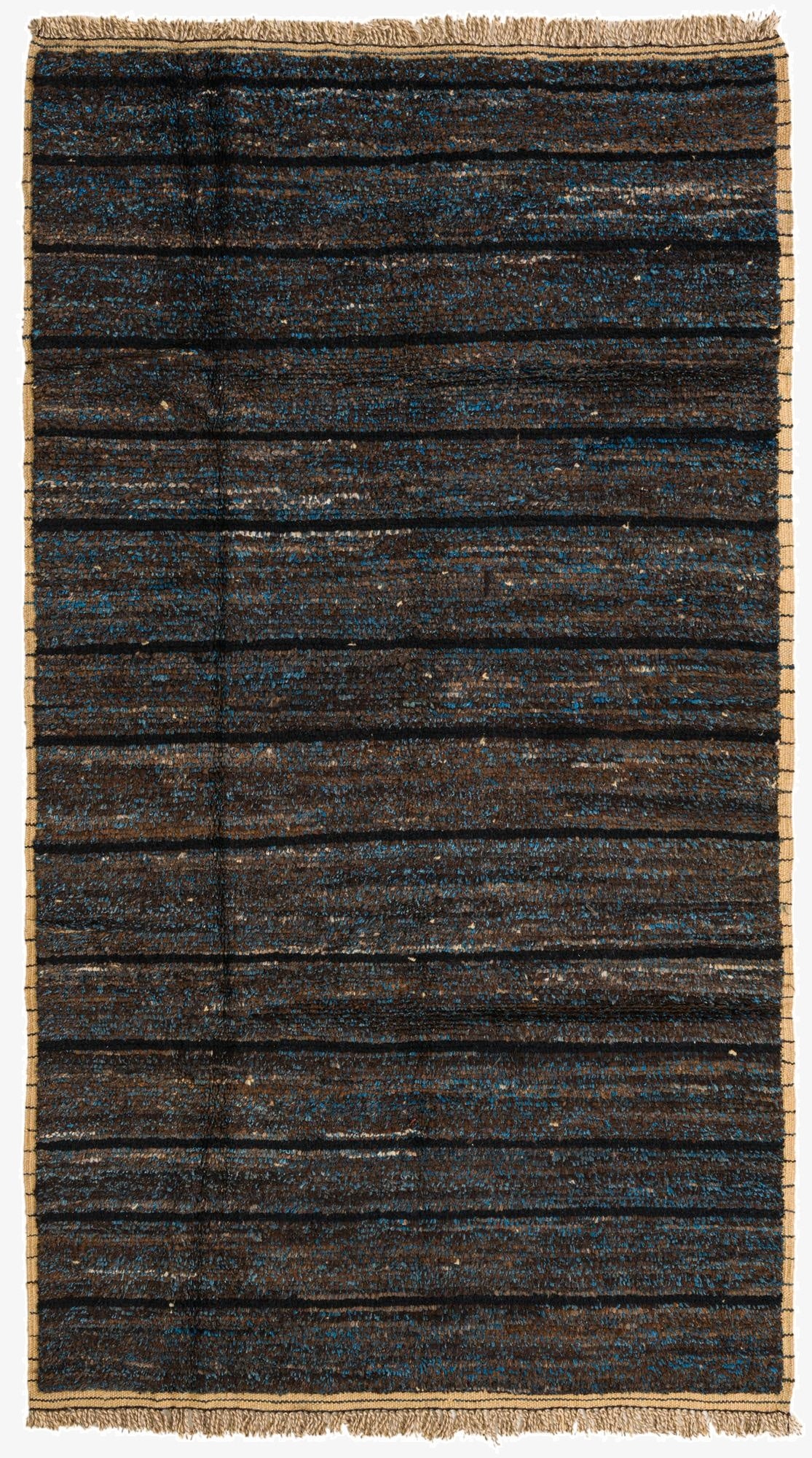 5' x 9'  Hand Knotted Moroccan Wool Rug