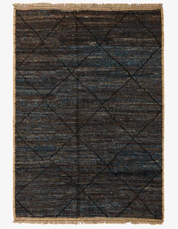 6' 6 x 9' 1 Hand Knotted Moroccan Wool Rug