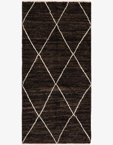 2' 9 x 5' 7 Hand Knotted Moroccan Wool Rug