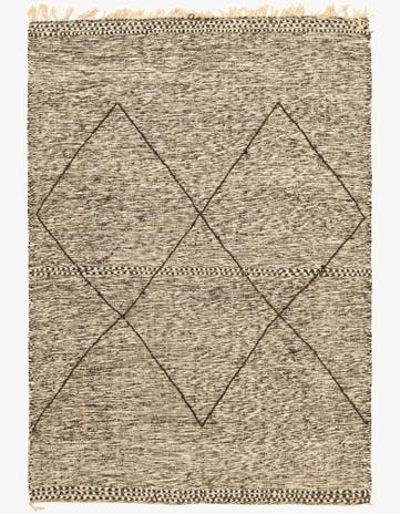 6' 10 x 9' 10 Hand Knotted Moroccan Wool Rug