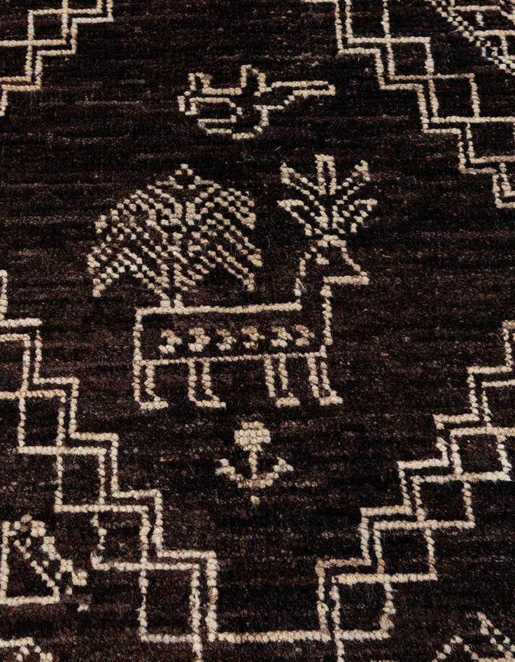 Detail image of 10' 2 x 14' 2  Hand Knotted Oushak Wool Rug