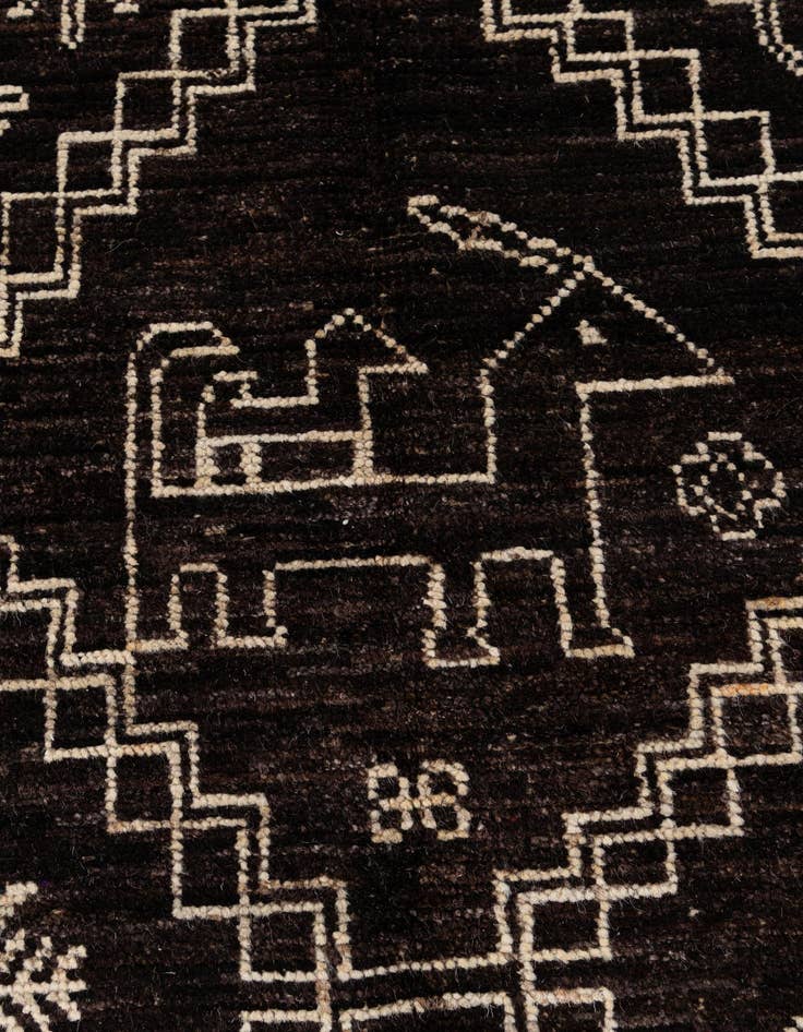 Detail image of 10' 2 x 14' 2  Hand Knotted Oushak Wool Rug