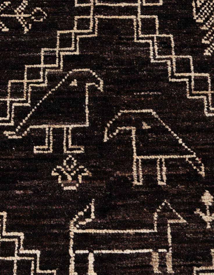 Detail image of 10' 2 x 14' 2  Hand Knotted Oushak Wool Rug