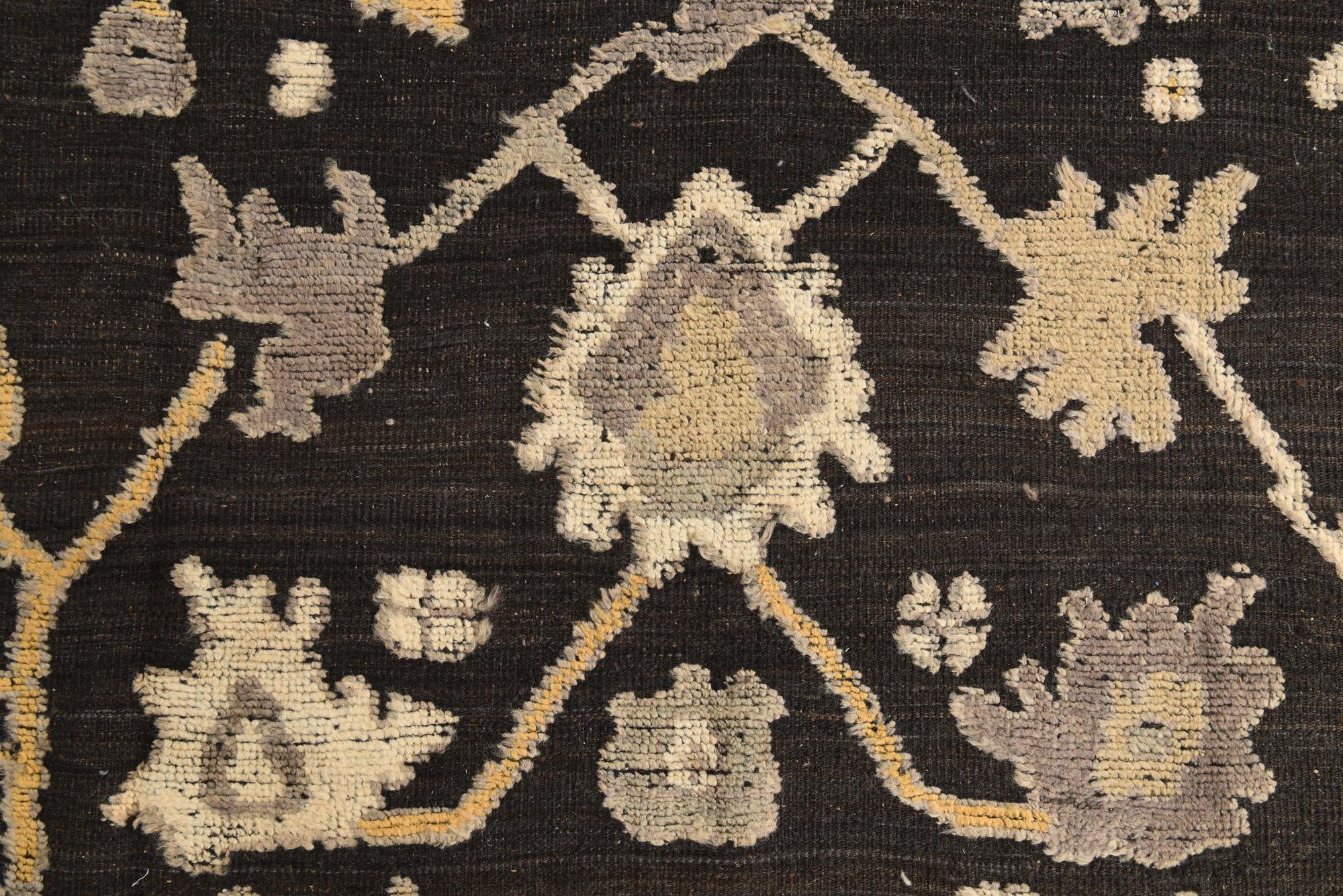 9' 2 x 12' 3 Hand Knotted Oushak Wool Rug