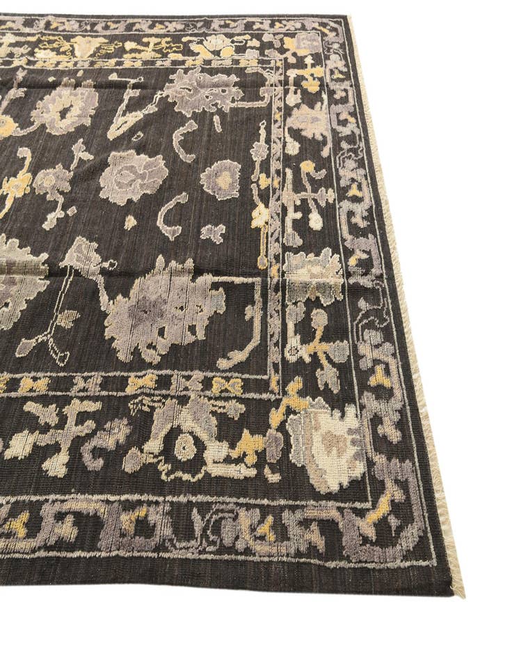 Detail image of 9' 1 x 12' 1  Hand Knotted Oushak Wool Rug