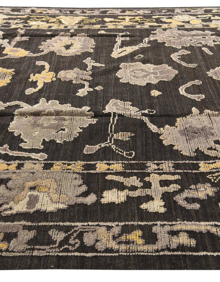 Detail image of 9' 1 x 12' 1  Hand Knotted Oushak Wool Rug