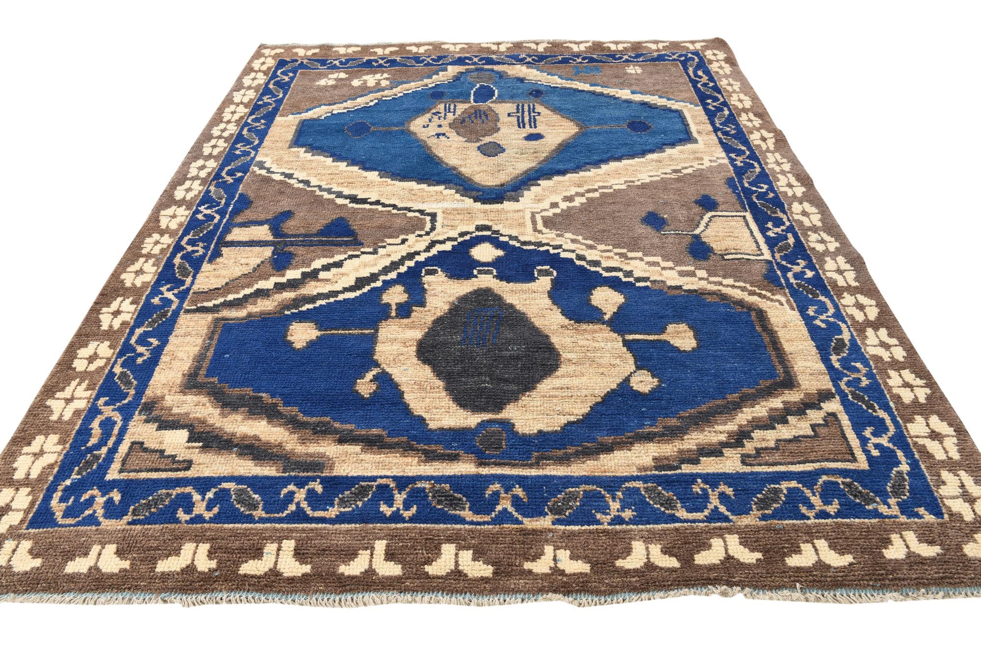 8' x 10' Hand Knotted Oushak Wool Rug