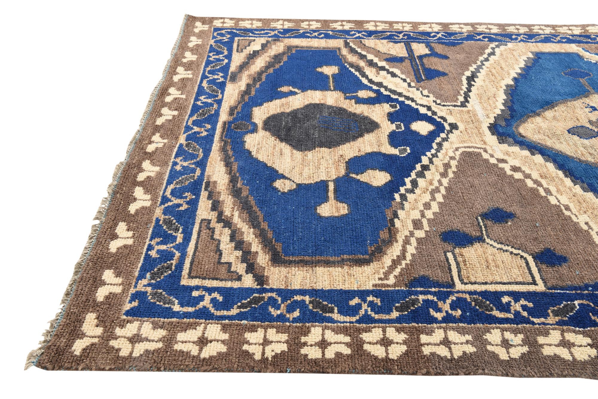8' x 10' Hand Knotted Oushak Wool Rug