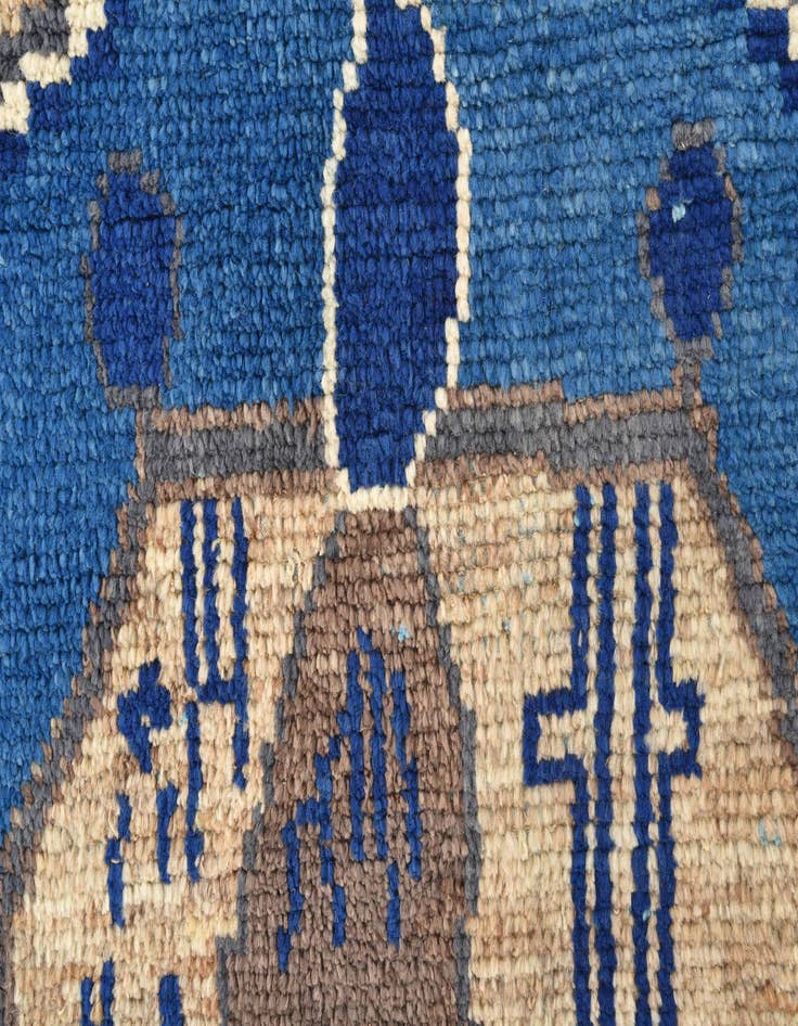 Detail image of 8' x 10'  Hand Knotted Oushak Wool Rug