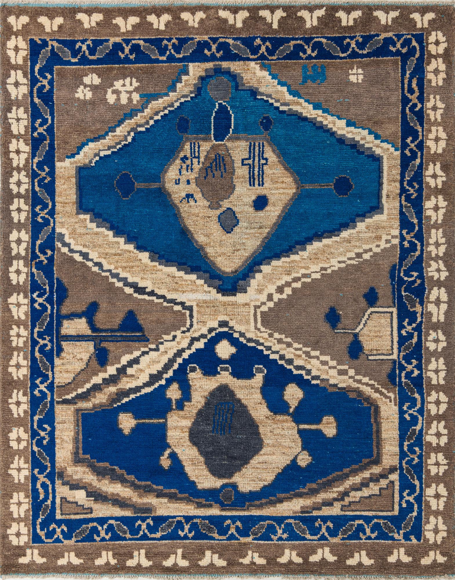 8' x 10' Hand Knotted Oushak Wool Rug