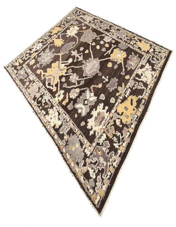 Detail image of 8' 5 x 10' 3  Hand Knotted Oushak Wool Rug