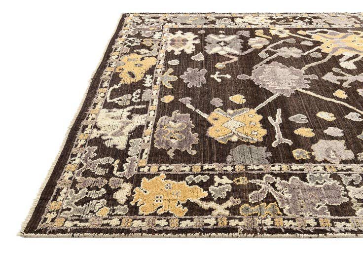 Detail image of 8' 5 x 10' 3 Hand Knotted Oushak Wool Rug