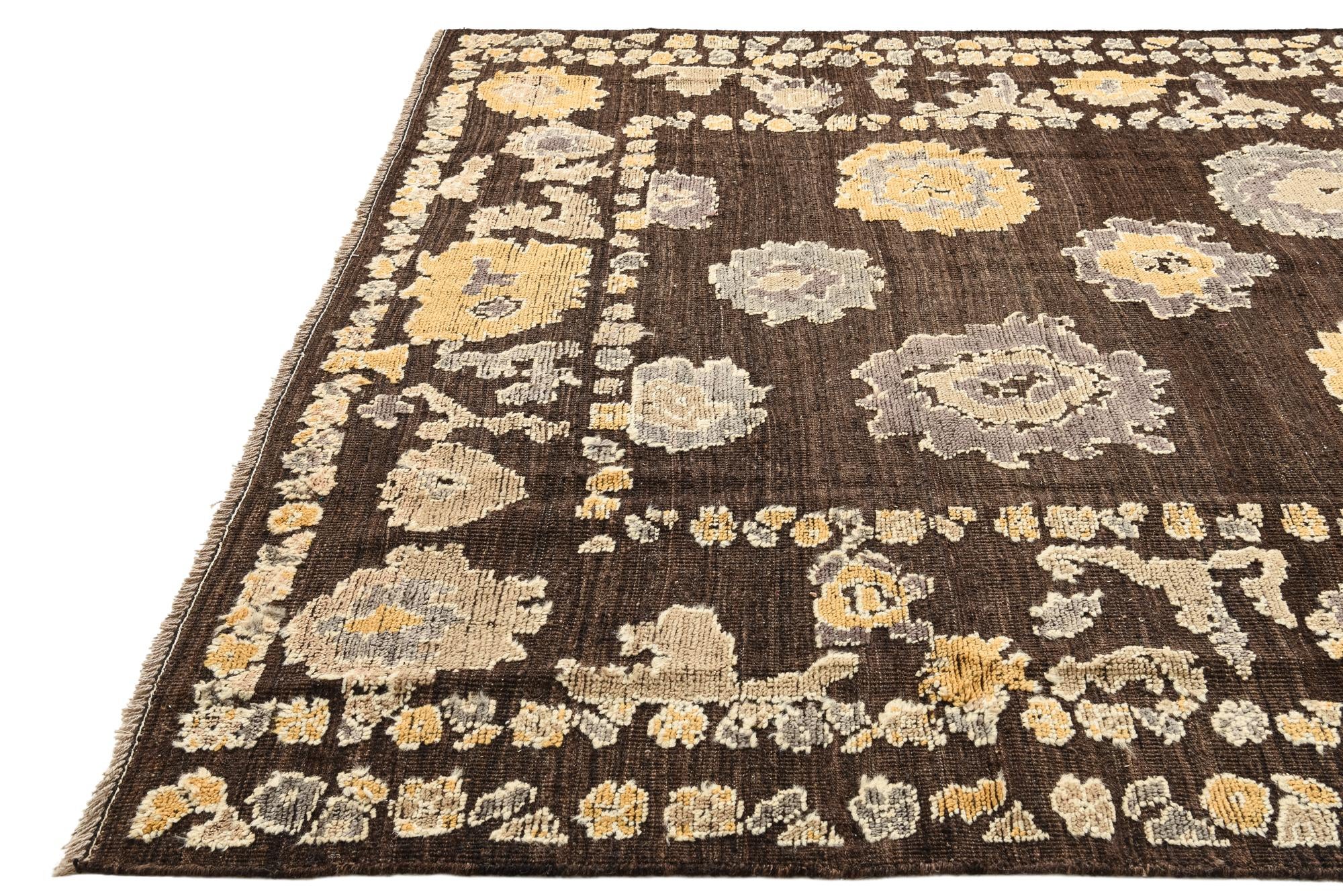 8' 4 x 10' 4 Hand Knotted Oushak Wool Rug
