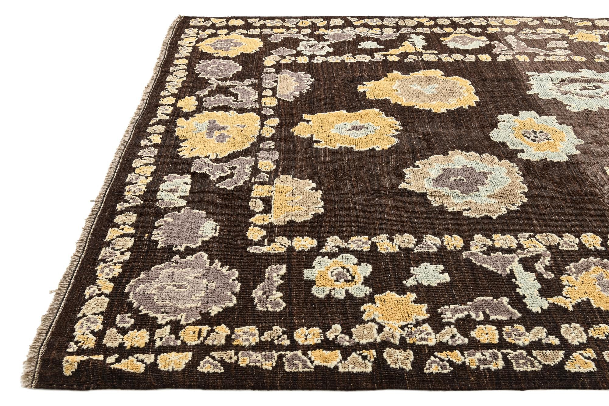 8' 2 x 10' 6 Hand Knotted Oushak Wool Rug