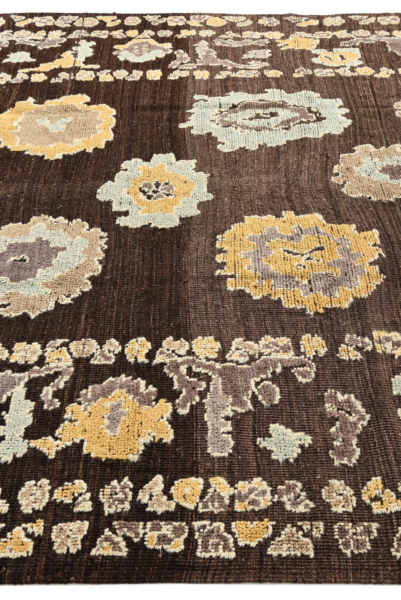 8' 2 x 10' 6 Hand Knotted Oushak Wool Rug