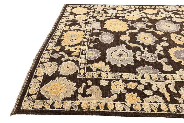 8' 5 x 10' 6 Hand Knotted Oushak Wool Rug