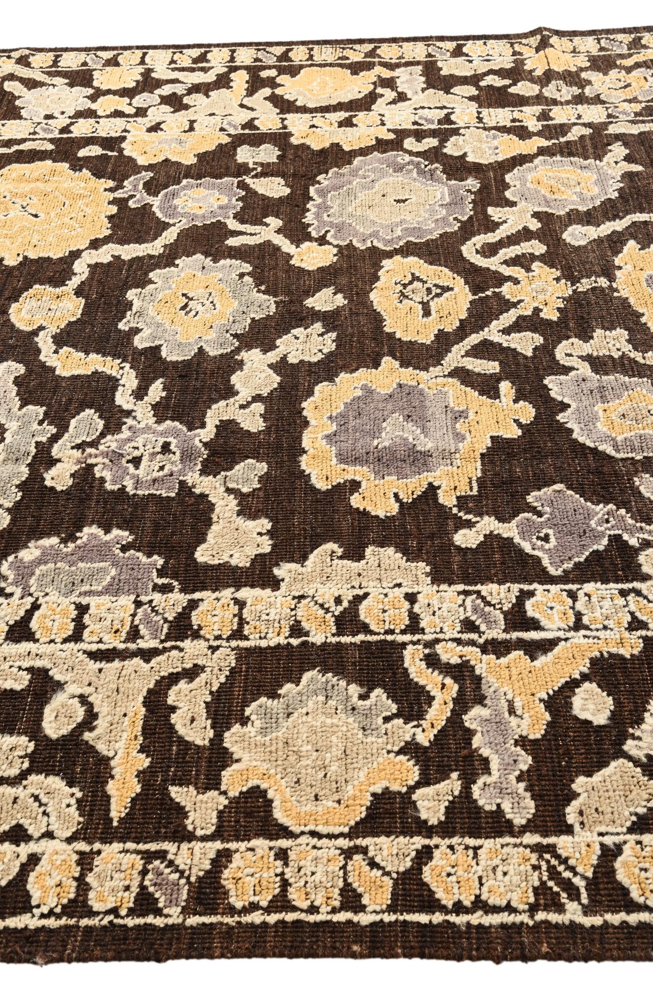 8' 5 x 10' 6 Hand Knotted Oushak Wool Rug