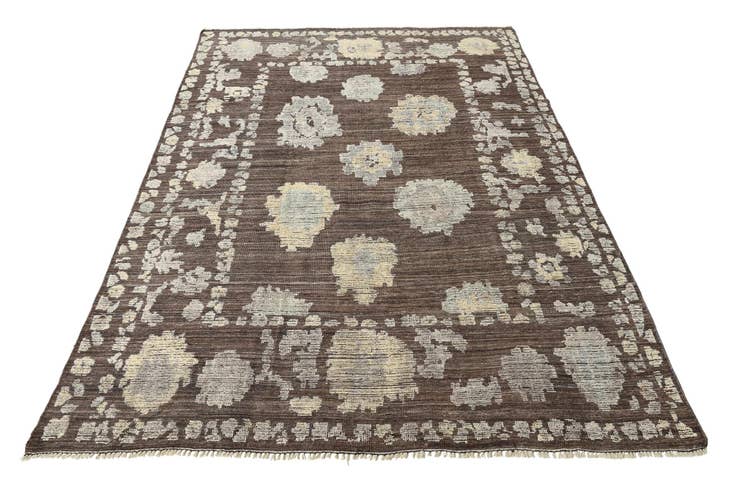 Detail image of 8' 8 x 12' 1 Hand Knotted Oushak Wool Rug