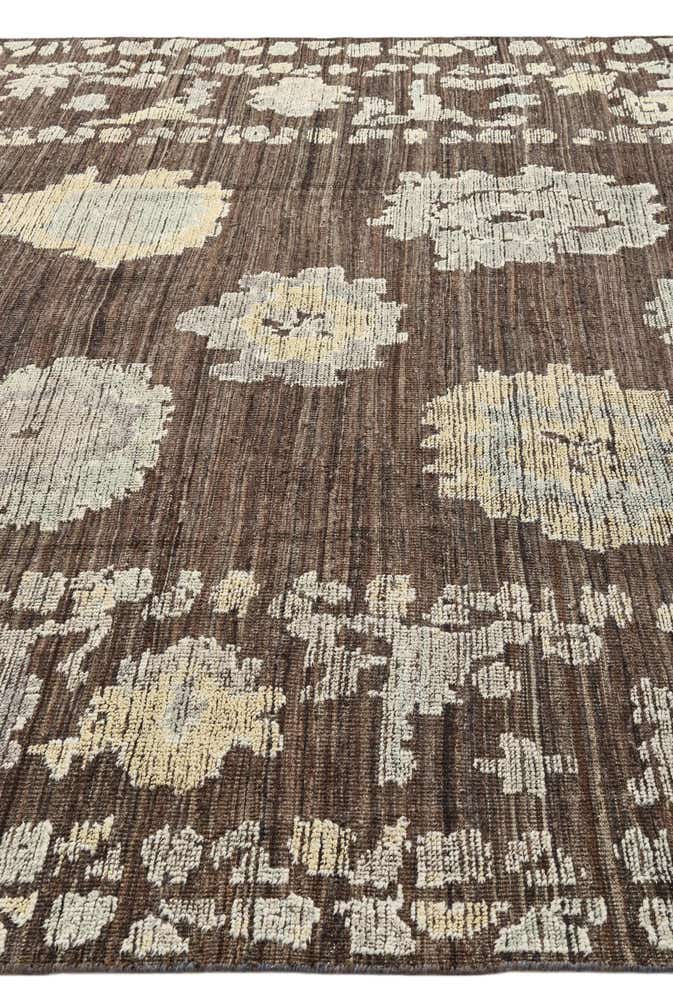 8' 8 x 12' 1 Hand Knotted Oushak Wool Rug