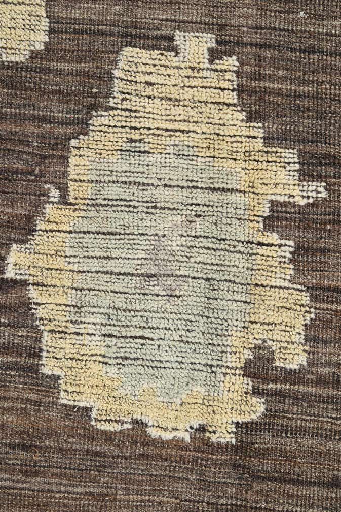 8' 8 x 12' 1 Hand Knotted Oushak Wool Rug