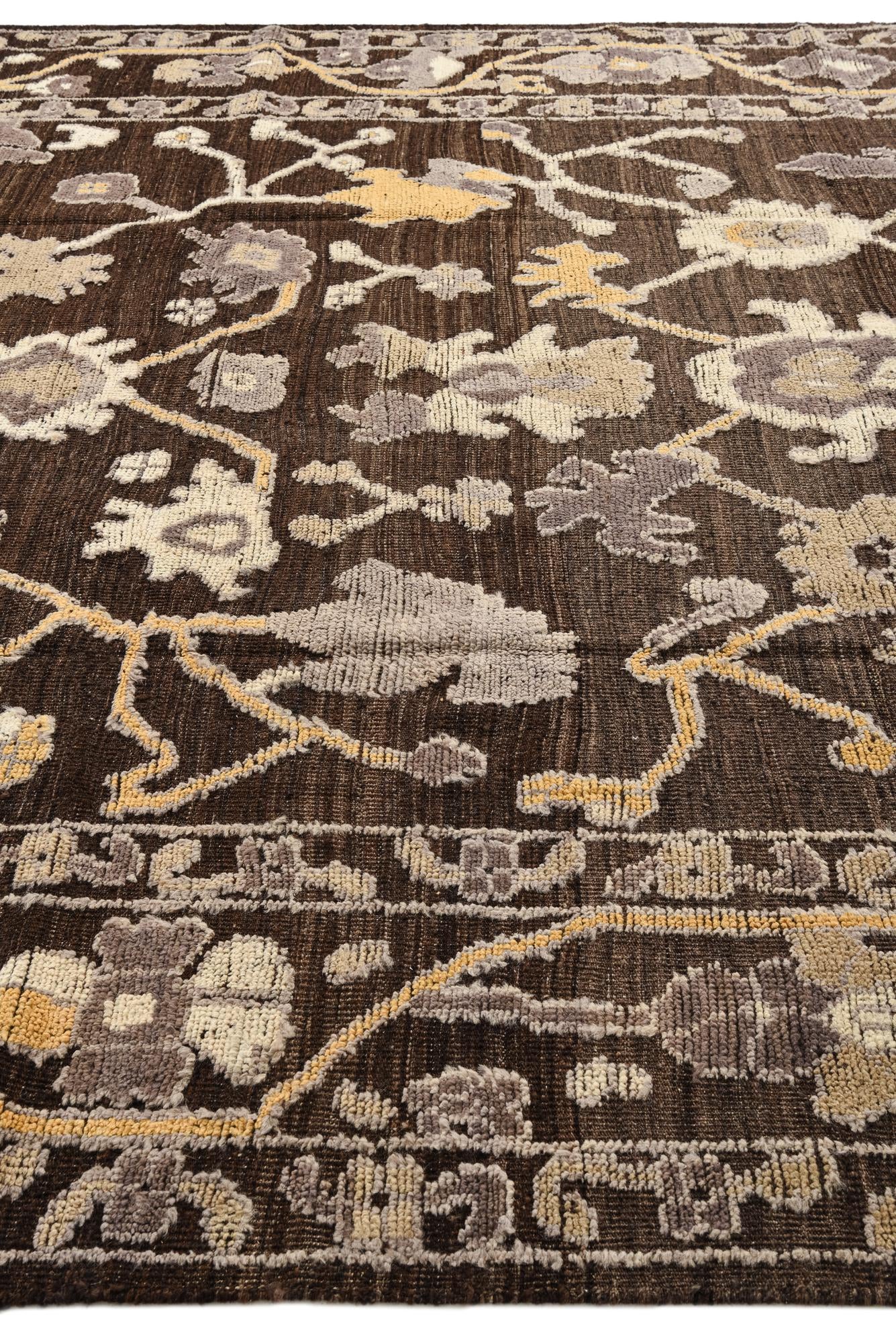 9' 2 x 12' 8 Hand Knotted Oushak Wool Rug
