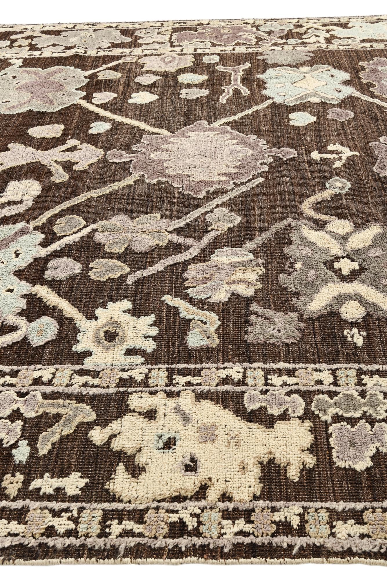 9' 4 x 13' Hand Knotted Oushak Wool Rug