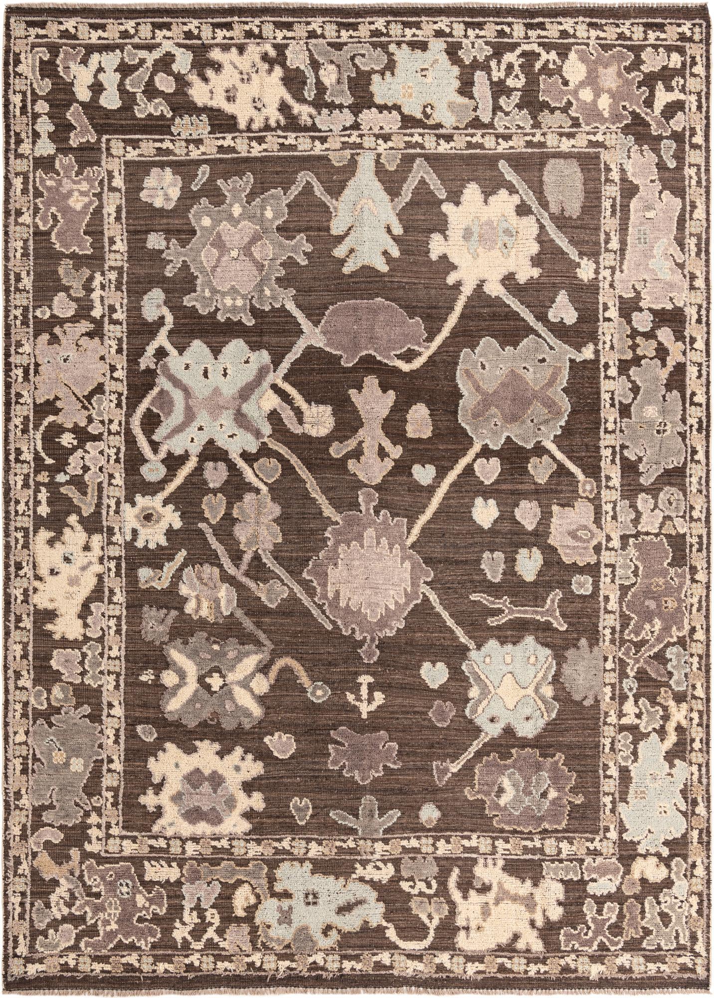 9' 4 x 13' Hand Knotted Oushak Wool Rug