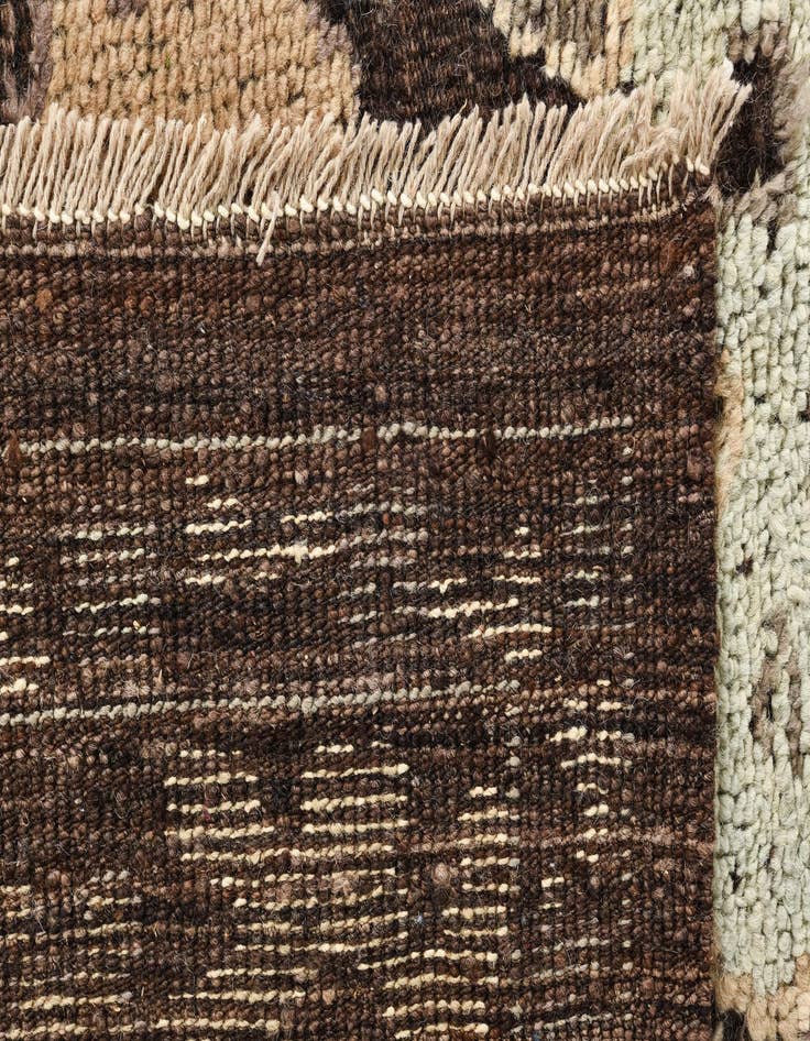 Detail image of 9' 4 x 12' 3  Hand Knotted Oushak Wool Rug