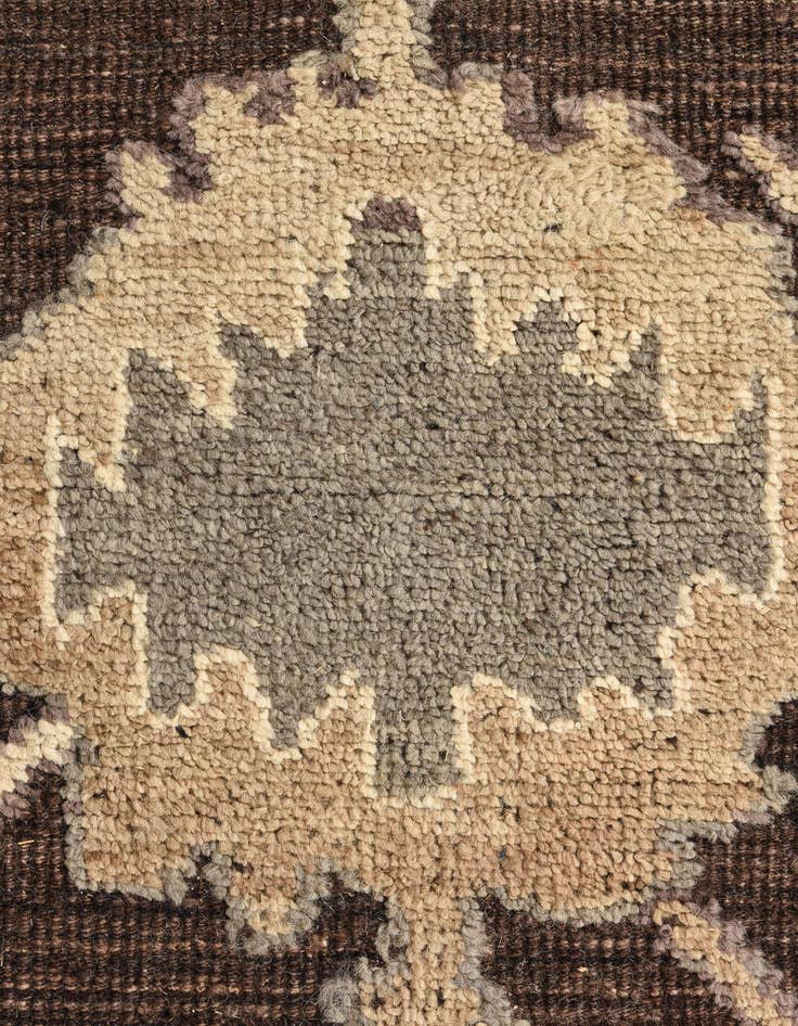 Detail image of 9' 4 x 12' 3  Hand Knotted Oushak Wool Rug