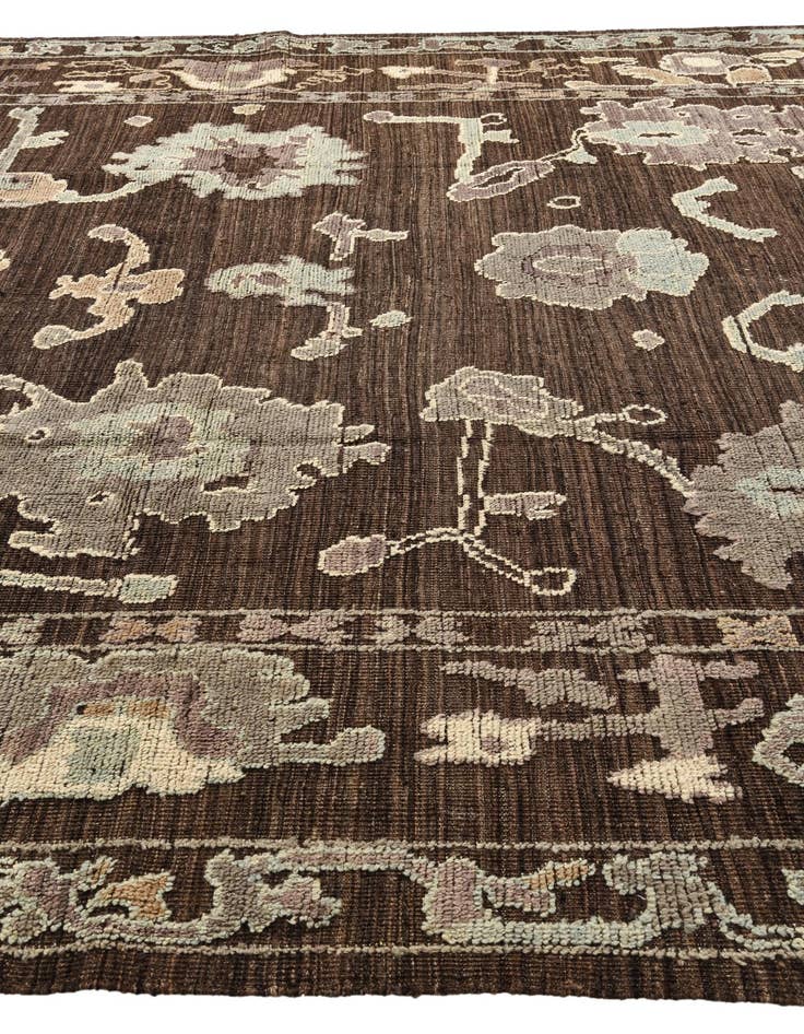 Detail image of 10' 4 x 14' 10  Hand Knotted Oushak Wool Rug