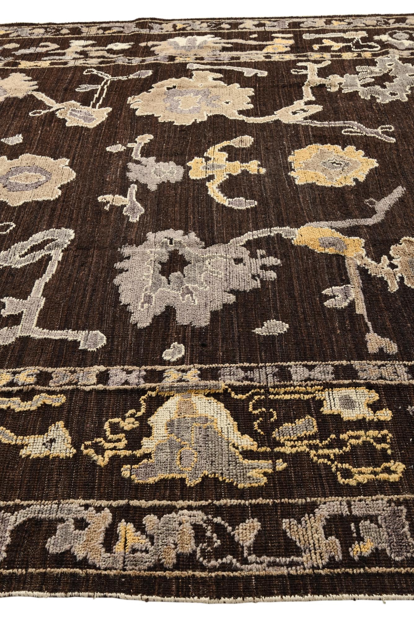 10' 2 x 14' 3 Hand Knotted Oushak Wool Rug