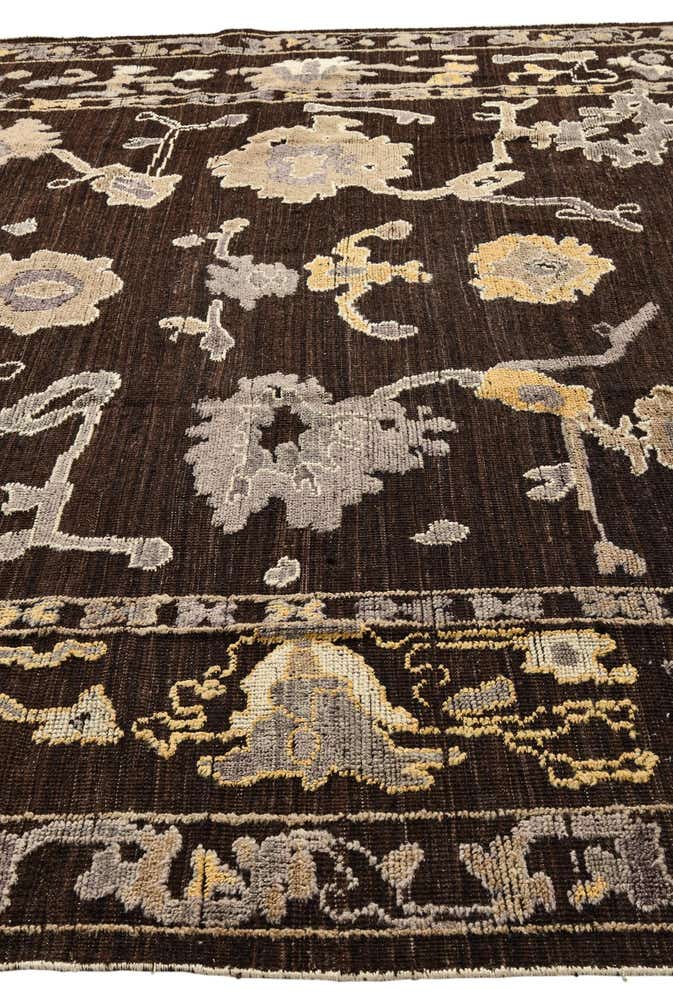 10' 2 x 14' 3 Hand Knotted Oushak Wool Rug