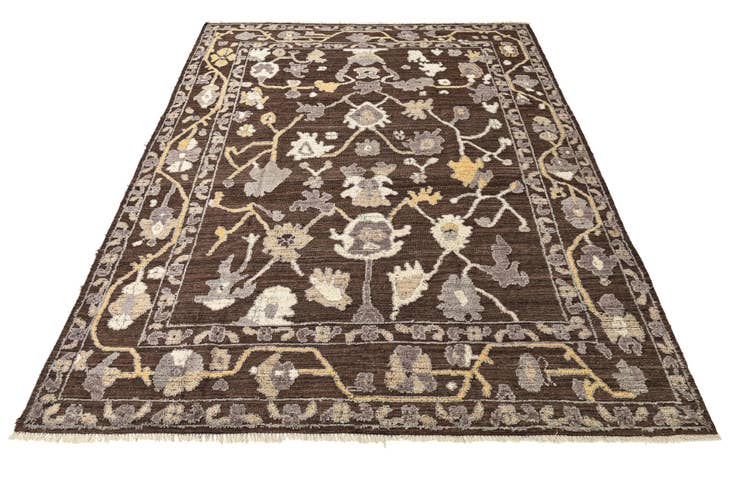 Detailansicht von 280cm x 370cm Handgeknüpft Oushak Wolle Teppich