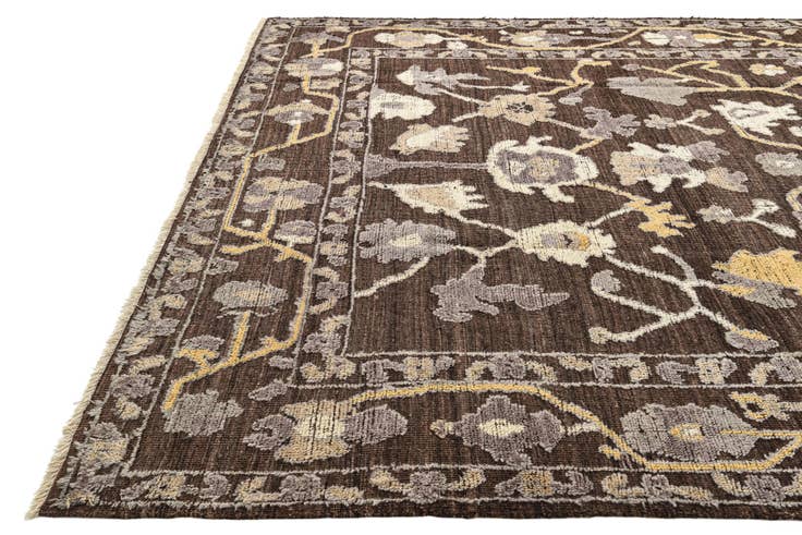 Detailansicht von 280cm x 370cm Handgeknüpft Oushak Wolle Teppich