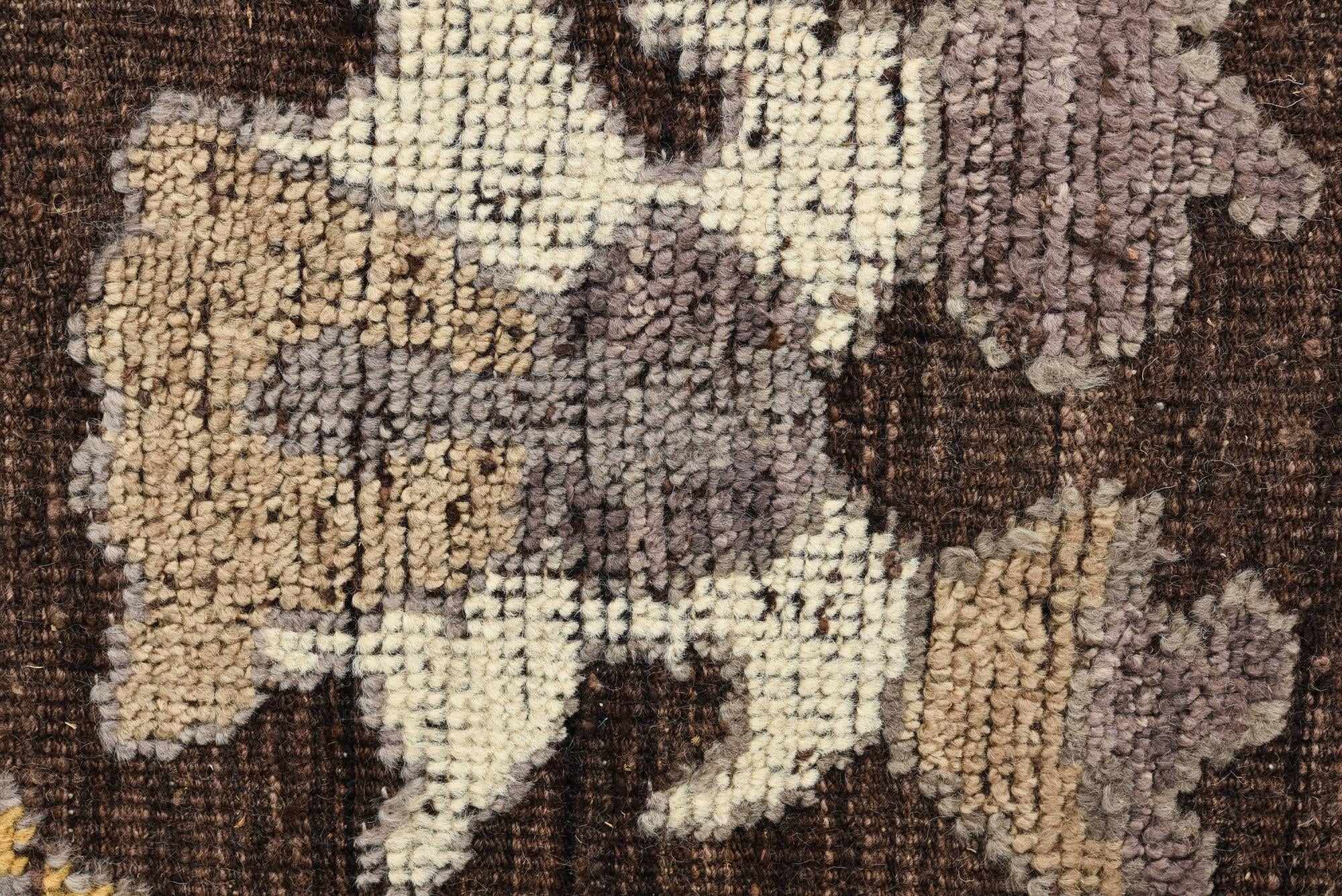 9' 3 x 12' 1 Hand Knotted Oushak Wool Rug