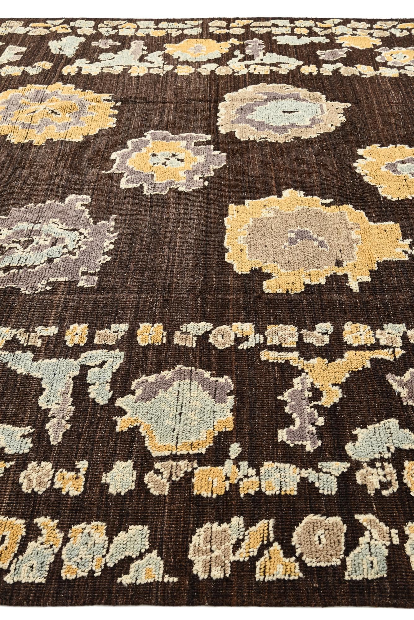 9' 3 x 12' 3 Hand Knotted Oushak Wool Rug