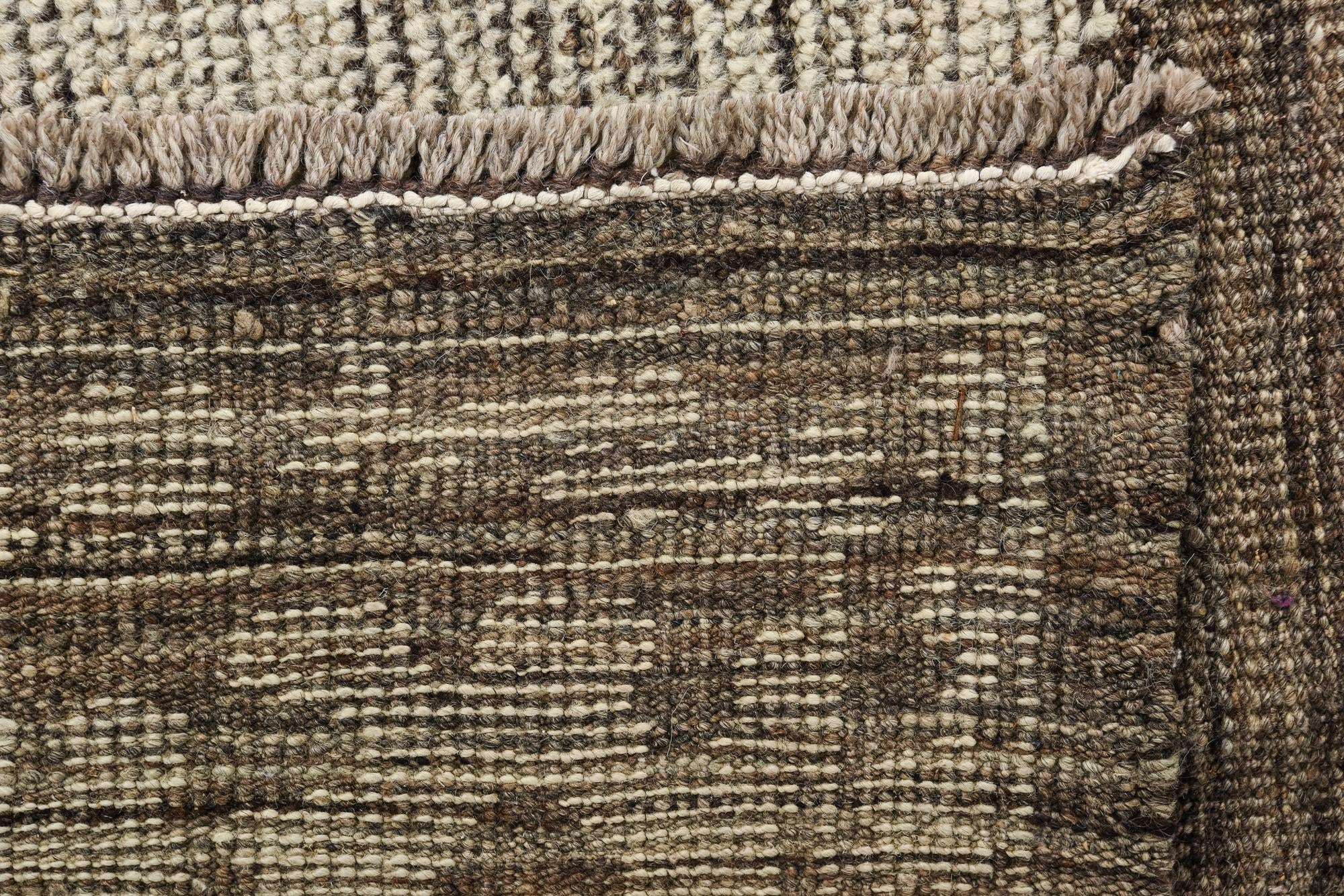 9' 3 x 12' 7 Hand Knotted Oushak Wool Rug