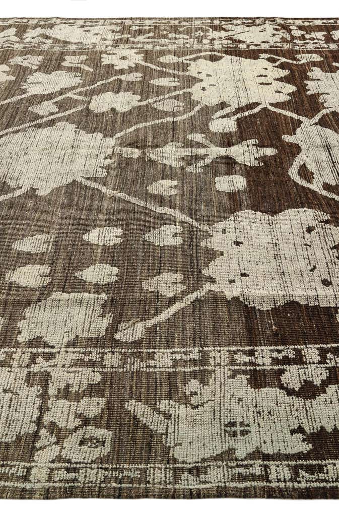 9' 3 x 12' 7 Hand Knotted Oushak Wool Rug