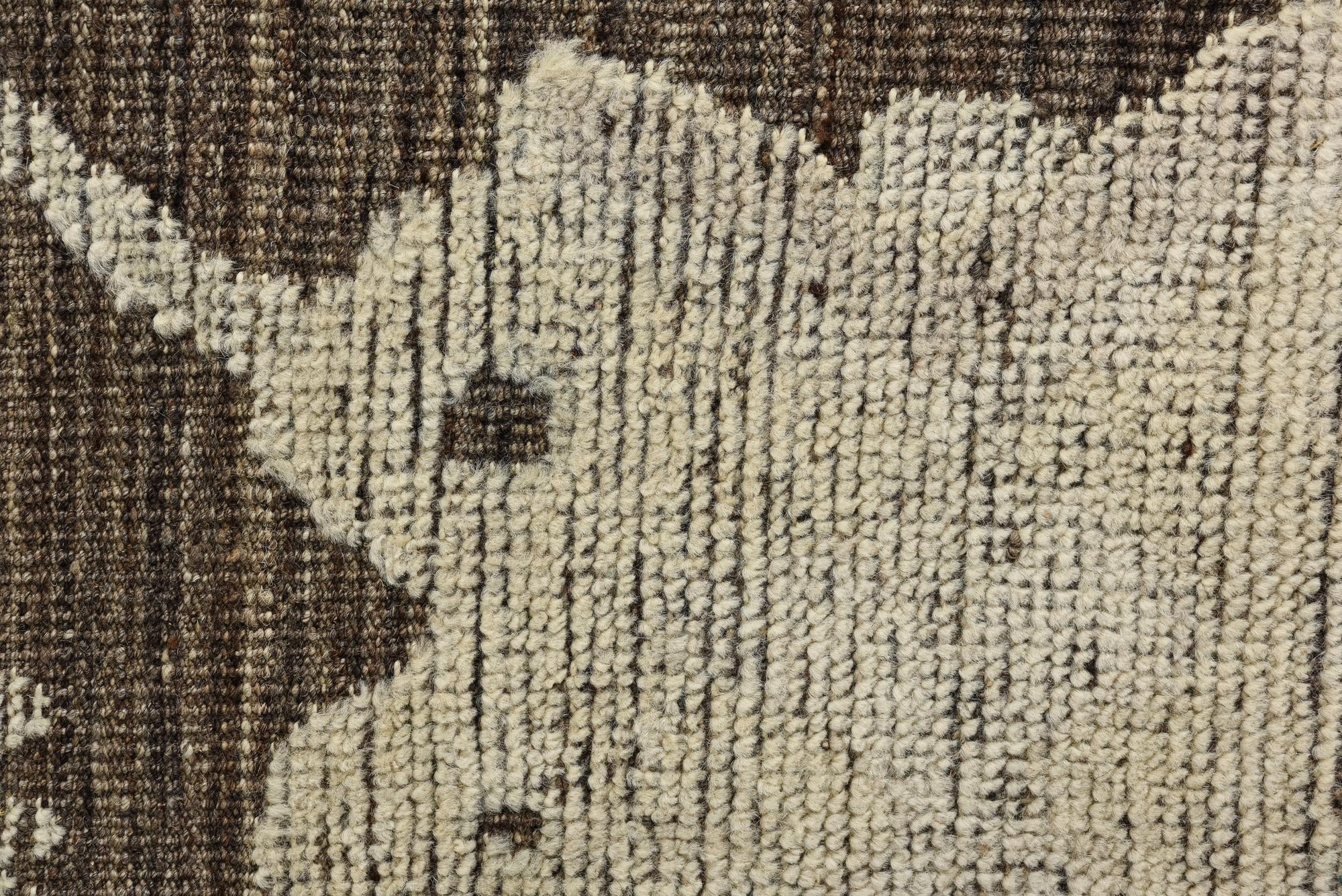 9' 3 x 12' 7 Hand Knotted Oushak Wool Rug