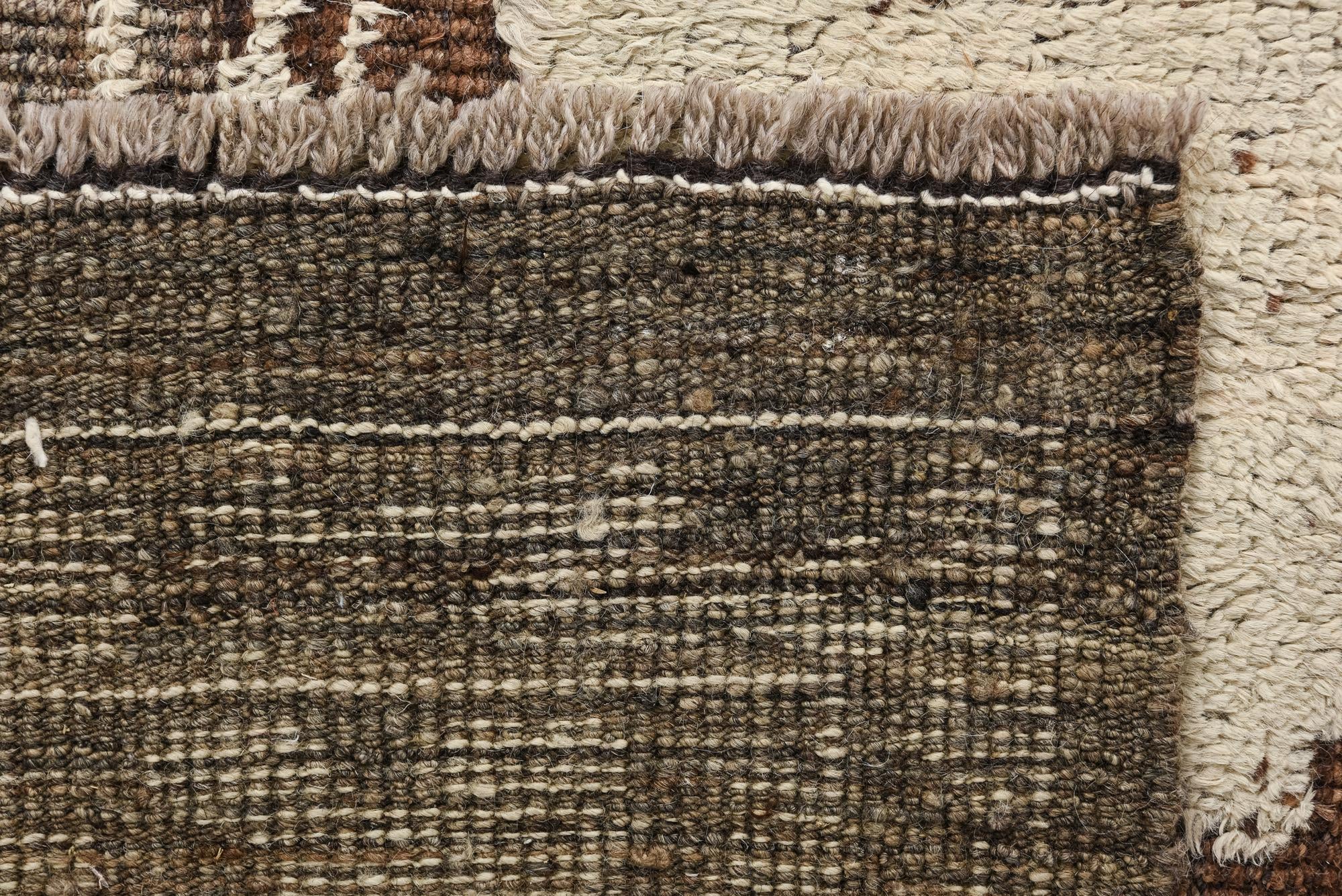 9' 1 x 12' 7 Hand Knotted Oushak Wool Rug
