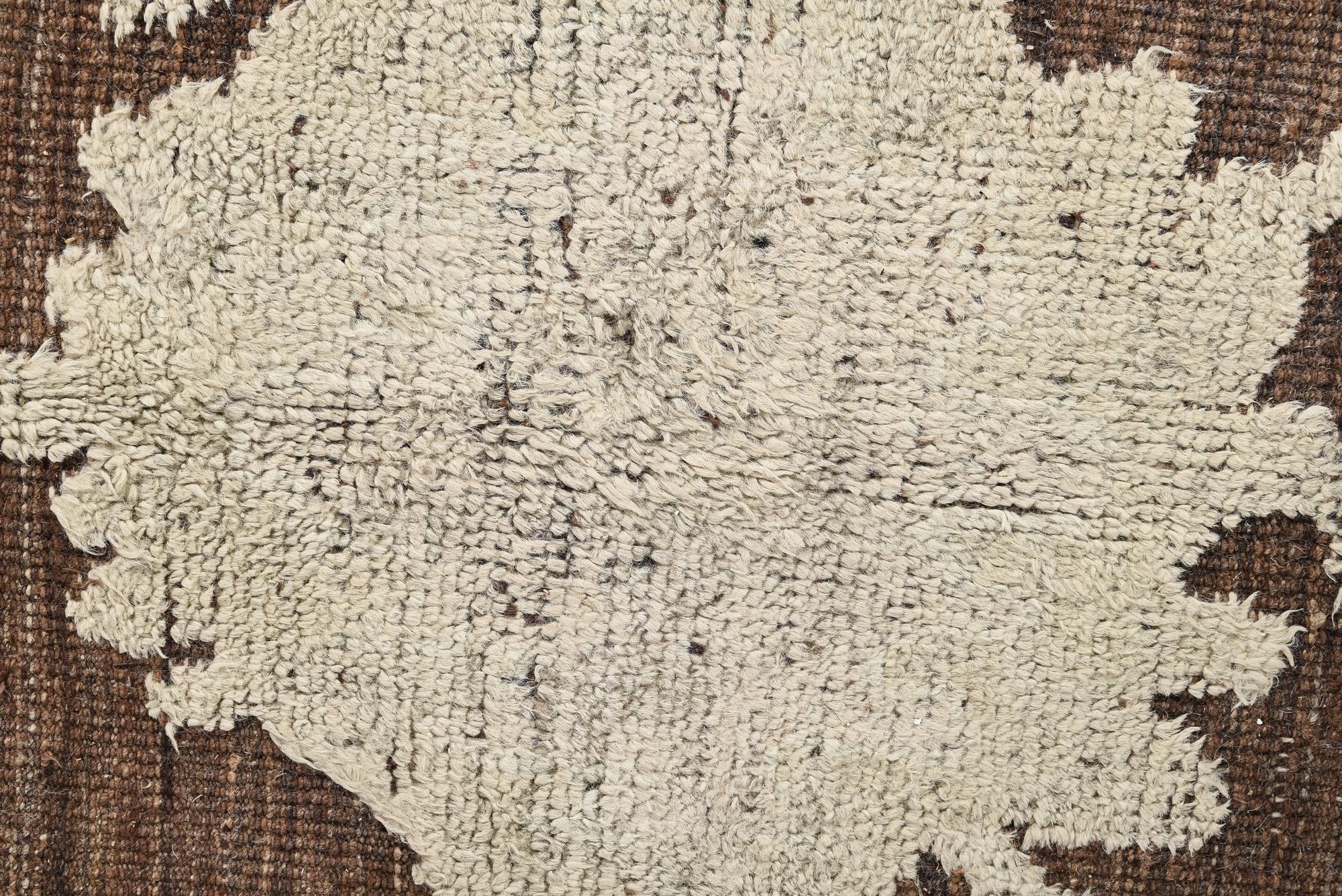9' 1 x 12' 7 Hand Knotted Oushak Wool Rug