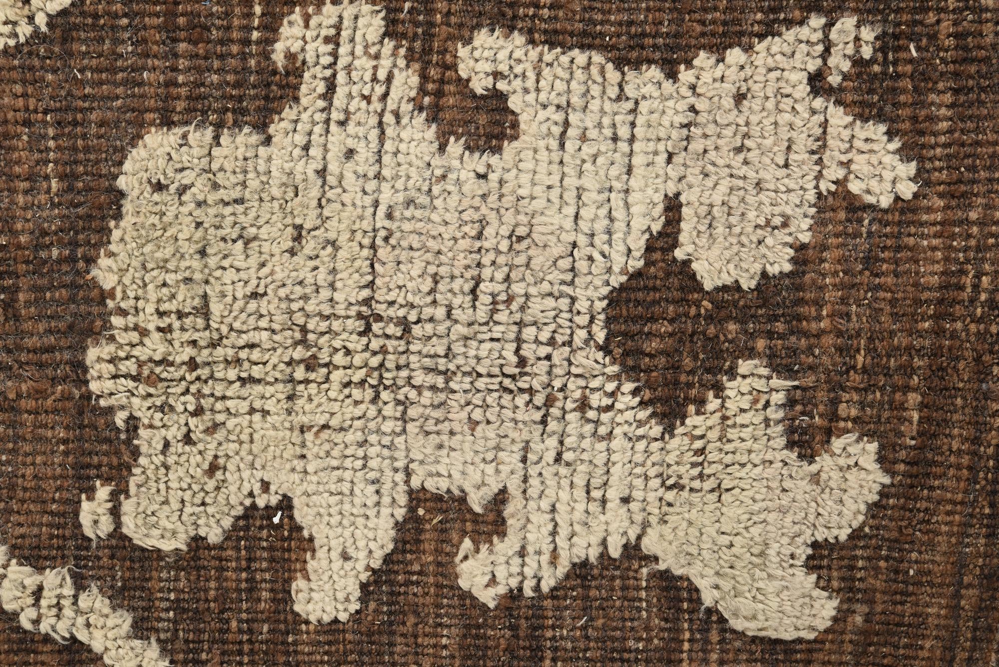 9' 2 x 12' 1 Hand Knotted Oushak Wool Rug