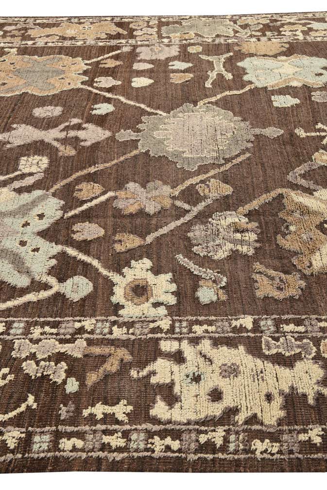 9' 2 x 13' Hand Knotted Oushak Wool Rug