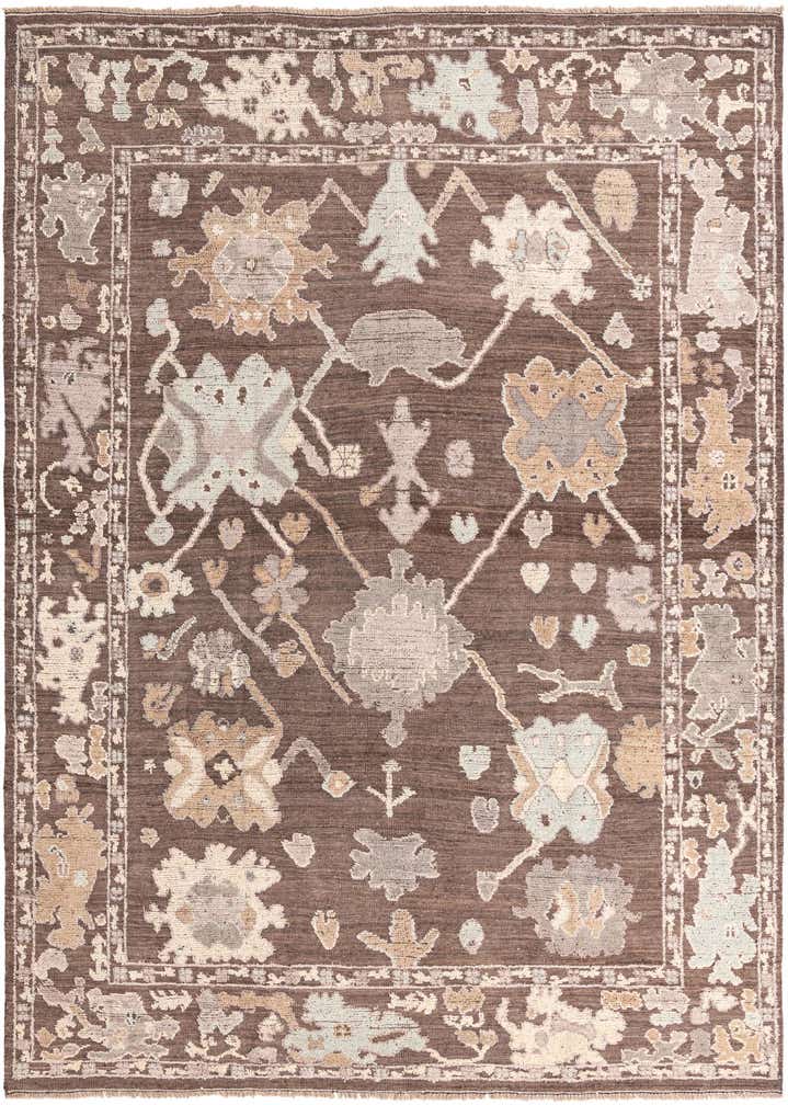 9' 2 x 13' Hand Knotted Oushak Wool Rug